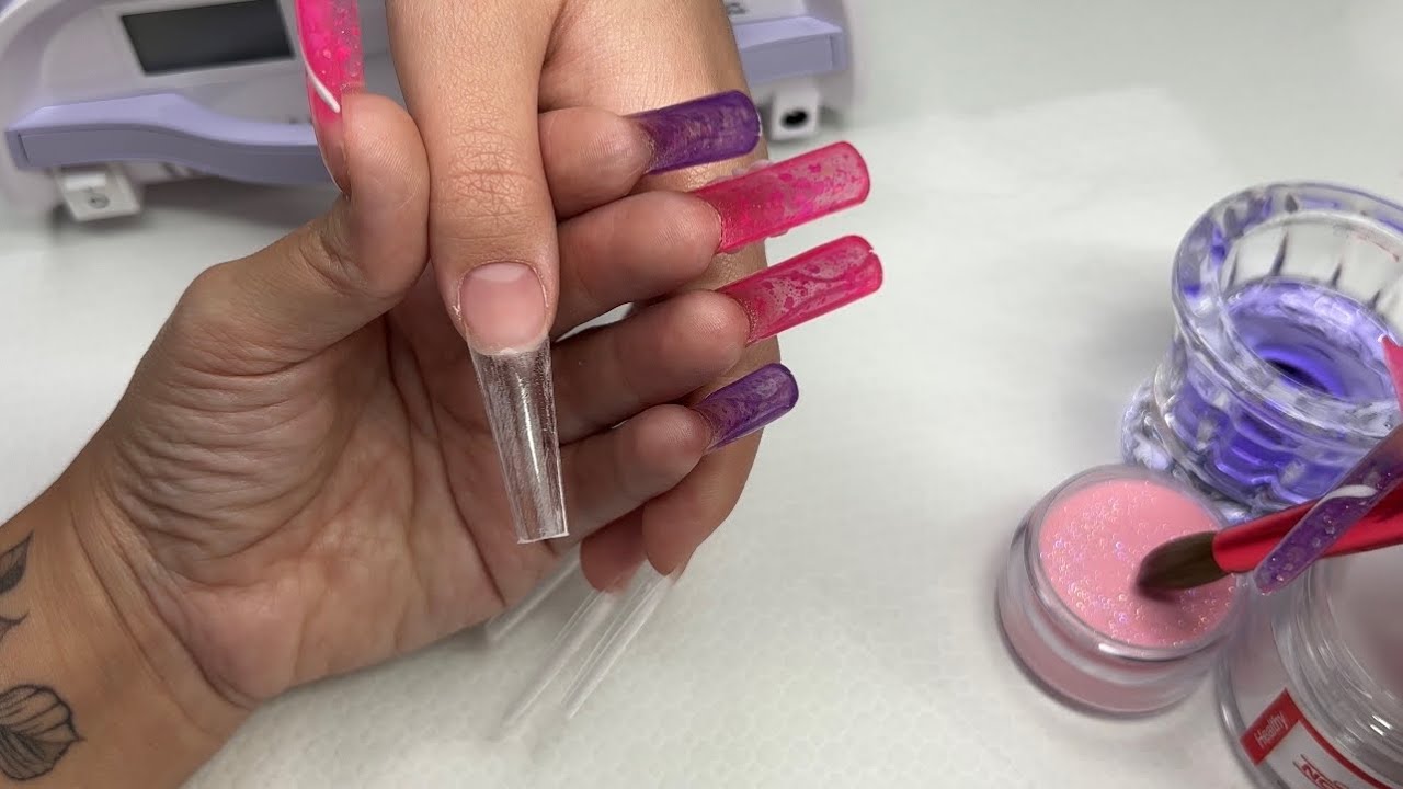 Acrylic Nail Tutorial On Difficult Client Tips For Beginners YouTube