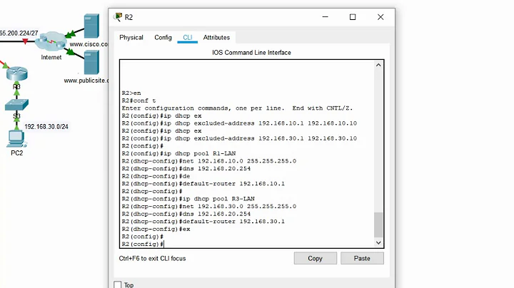 [CCNA 2]PT 8.1.3.3 Packet Tracer - Configuring DHCPv4 Using Cisco IOS Instructions (ver.KOR)