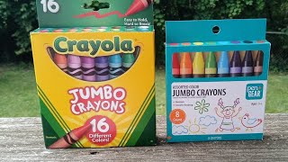 Crayola Jumbo vs Pen \u0026 Gear Jumbo #crayons #crayola #penandgear