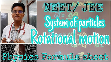 Physics Formula sheet | System of particles and rotational motion | #neetphysics
