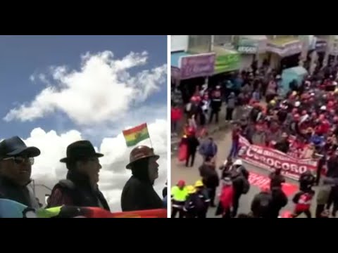 Marcha de la COB llega a El Alto exigiendo la abrogación del Decreto ...