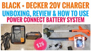 Review Black + Decker 20V Fast Charger Max Lithium Battery Charger 2 Amp  BDCAC202B 