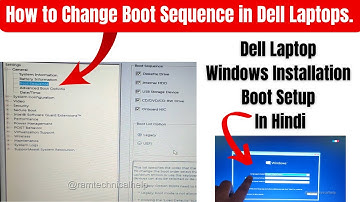 How to change Dell laptop BIOS setting || Window Installation Boot menu Dell laptop 2023