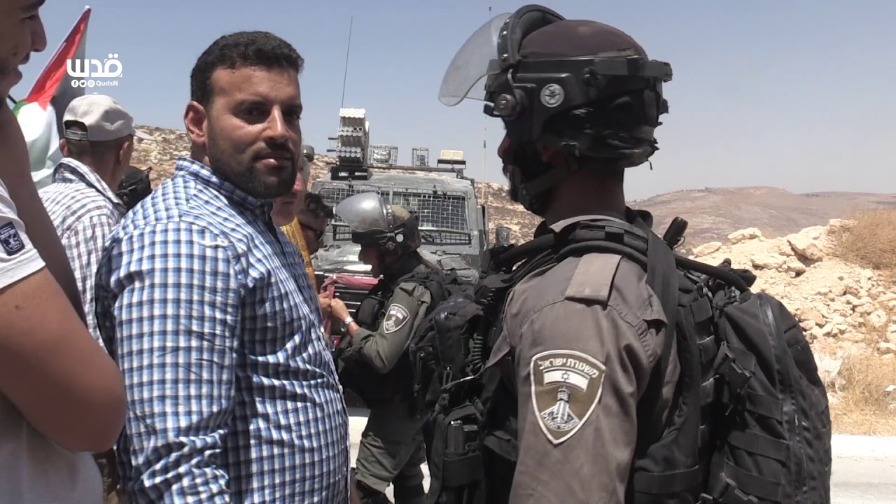 مسيرة وقمع في قرية كفر مالك شرق رام الله  احتجاجا على الاستيطان