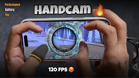 iPhone 16 pro BGMI Graphics test 🔥 After iOS 26.1 update! 120fps & Battery test With Handcam!