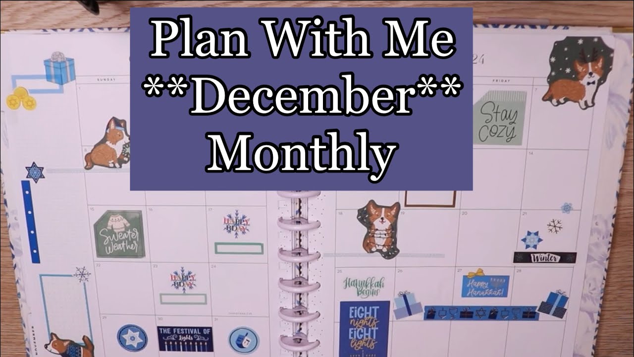 Plan My Monthly Spread With Me **December Monthly Plan With Me** Busy ...