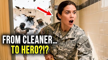She Was Just Cleaning Bathrooms — When Attackers Breached the Base and She Stopped Them Cold