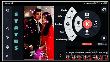 How to create Trending WhatsApp status | in Kinemaster edit | avee player Template green effect