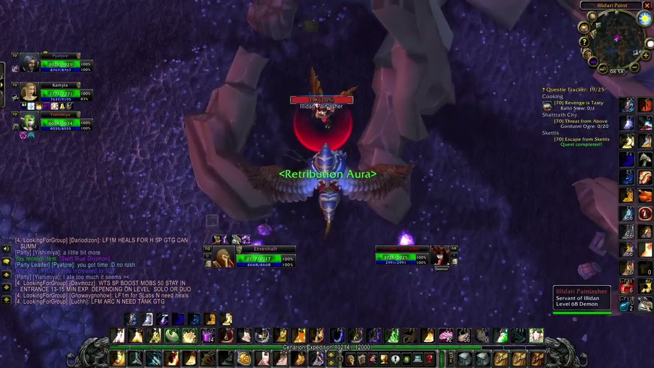 Paladin Wow BC experience 1