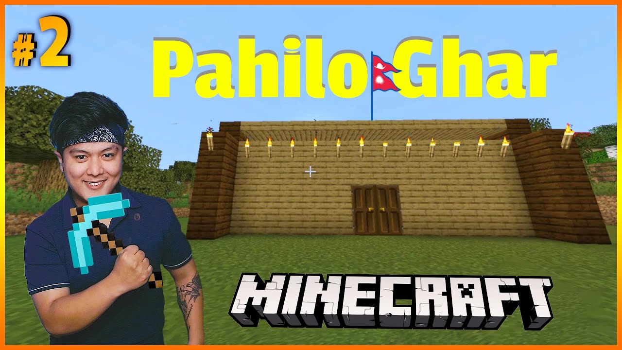 Building My First House In Minecraft | Gameplay #2 | Mr Junior - YouTube
