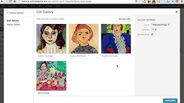 Wordpress Galleries for Artists - Adding 100% New Pages and Grids