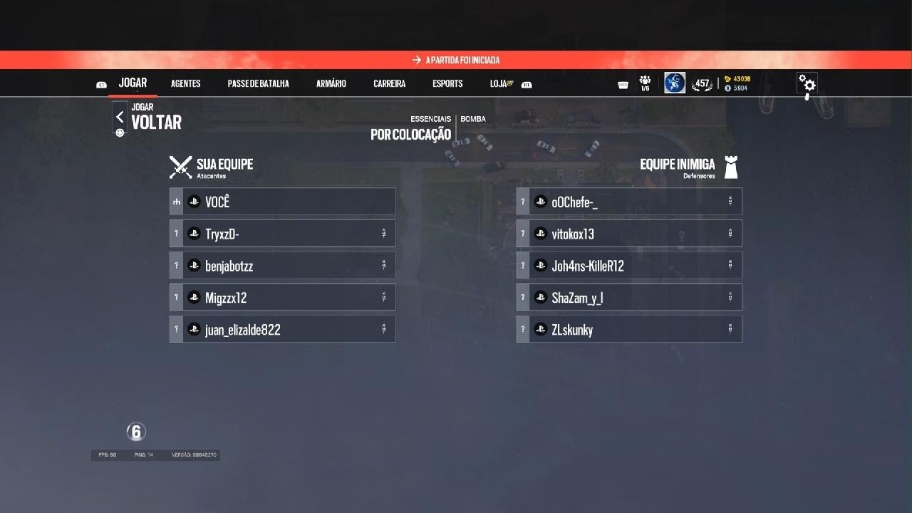 EVOLUÇÃO RANK R6 SOLO