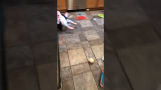 Mom finds boy in kitchen stuck in cooking pot