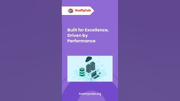 Built for Excellence and Driven by Performance with HostMyCode#webhosting#hostingsolutions#education