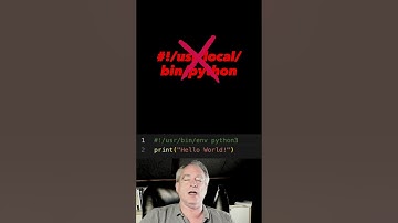 How to put proper shebang for Python scripts to run directly #python #shorts