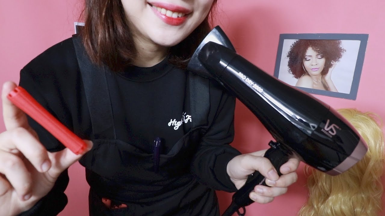 ASMR 미용실습생의 파마실습 Miniyu's beauty salon