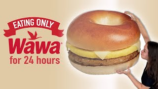 Eating WAWA for 24 HOURS // Julia Get's KICKED OUT!! 😂😛
