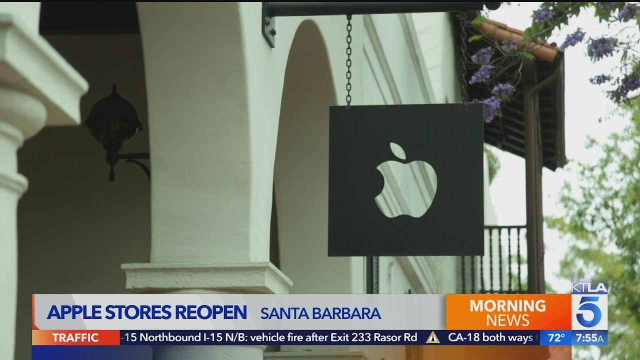 Apple stores reopen YouTube