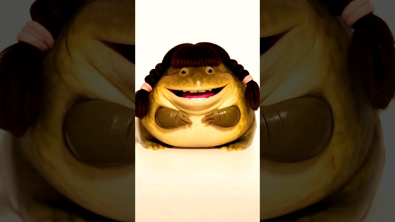 Funny Frog with Hair Style!