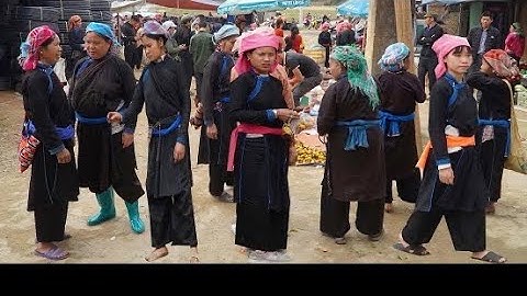 Chợ Phiên Người Tày Đen Mộc Mạc Bán Toàn Đặc Sản Tây Bắc | Miền núi tây bắc