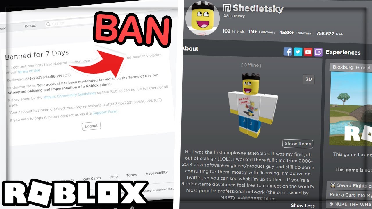 O Player Que Tentou ENGANAR o DONO do ROBLOX (David Baszucki) e o John  Shedletsky no Roblox!! 