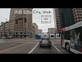 Driving in Downtown Salt Lake City, Utah - 4K