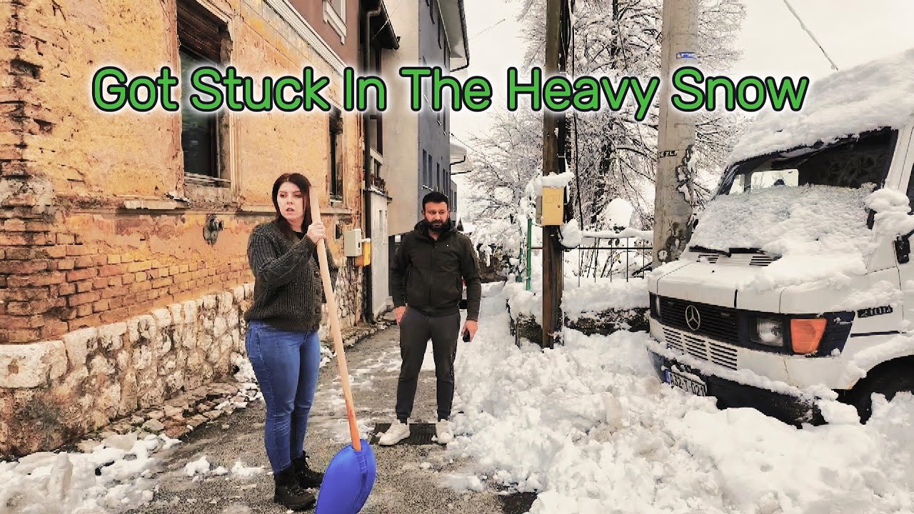 Beauty on the Edge: A Dangerous Snowstorm Drive from Sarajevo to Montenegro winter extreme snowstorm