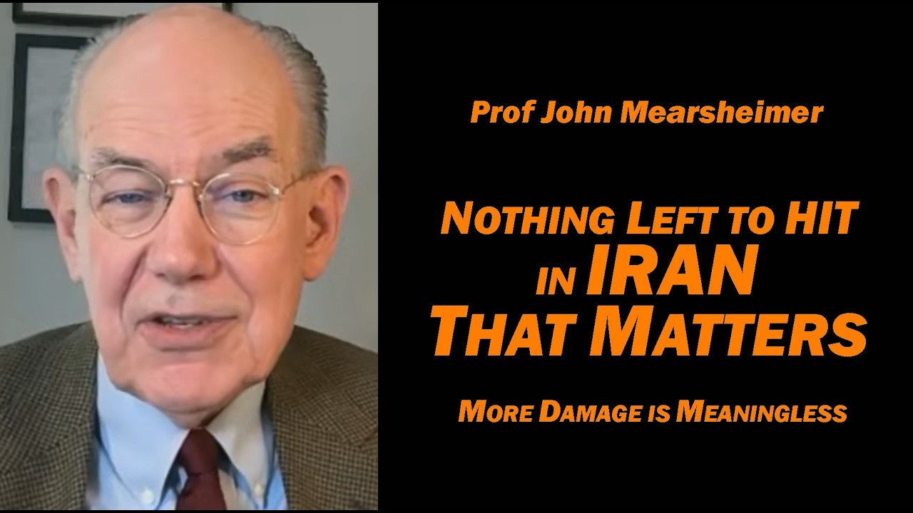 Prof John Mearsheimer LIVE Today 1:00p et