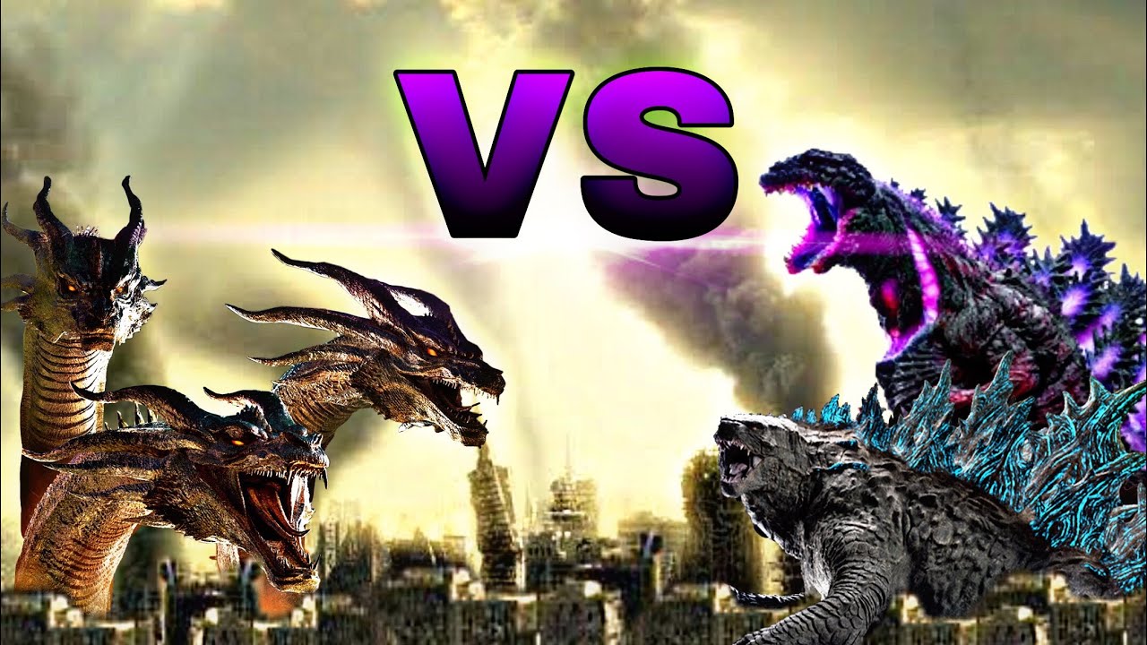 Godzilla Earth vs King Ghidorah - Shin Godzilla, Godzilla Earth vs King  Ghidorah - Shin Godzilla, By Godzilla All Monsters, King Godzilla