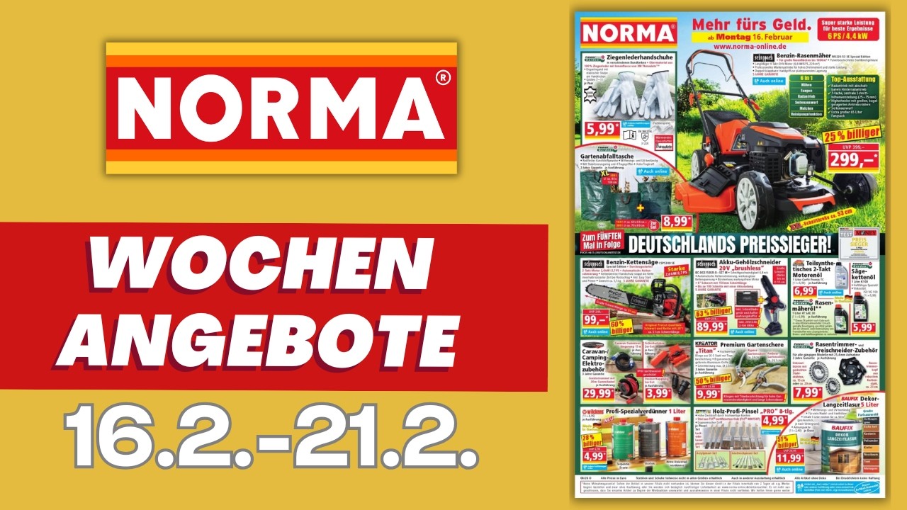 NORMA Prospekt aktuell 📄 Angebote ab Montag 16.2.2026 | Prospekt Check 