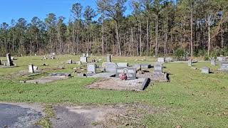 Springfield baptist church cemetery, overview, near Edgefield south carolina