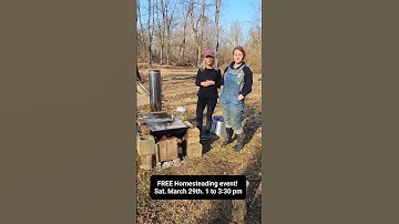 DIY maple syrup evaporator! FREE EVENT #maplesyrup #homesteading #homesteadingskills