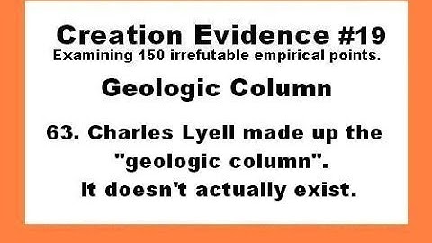 Geologic Column - Creation Evidence #19