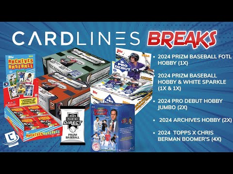 2024 Prizm Baseball. Pro Debut Jumbo. Archives Hobby. Topps X Chris Berman. Break 393-97