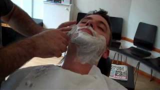 Bugsys Barbers  Hot Towel Shave Part 2