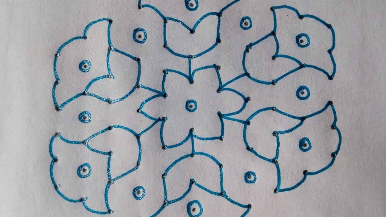 11*6 kolam festival rangoli designs 🌸🌺