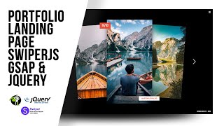 Portfolio Landing Page Concept - SwiperJS GSAP jQuery - Speed Coding