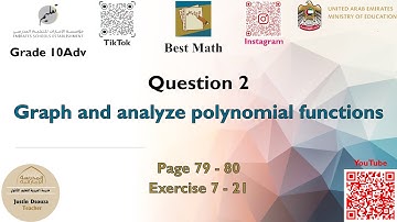 Graph and analyze polynomial functions | Q2 P1 | 10A | EoT3 |