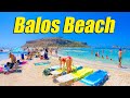 Balos Beach, Chania, Crete Greece 2021, Walking Tour, 4K UHD