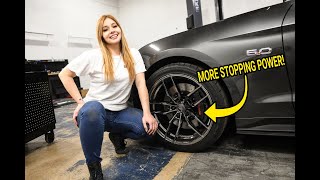 INSTALLING THE  BEST BRAKES FOR A FORD MUSTANG GT!