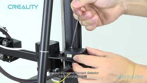 Service tutorial CR -10 Smart the filament detector replacement