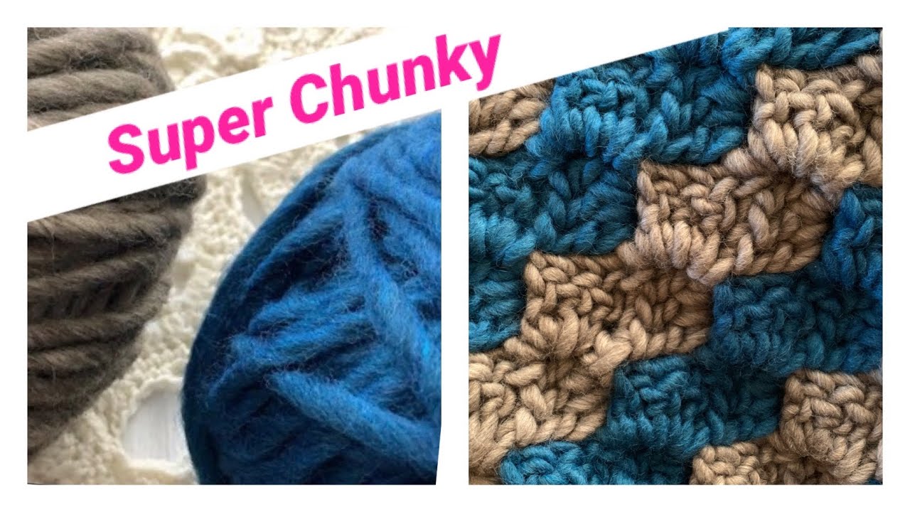 using a super chunky yarn for a chunky yarn blanket border : r/crochet