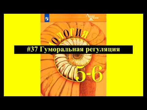 Биология параграф #37 Гуморальная регуляция