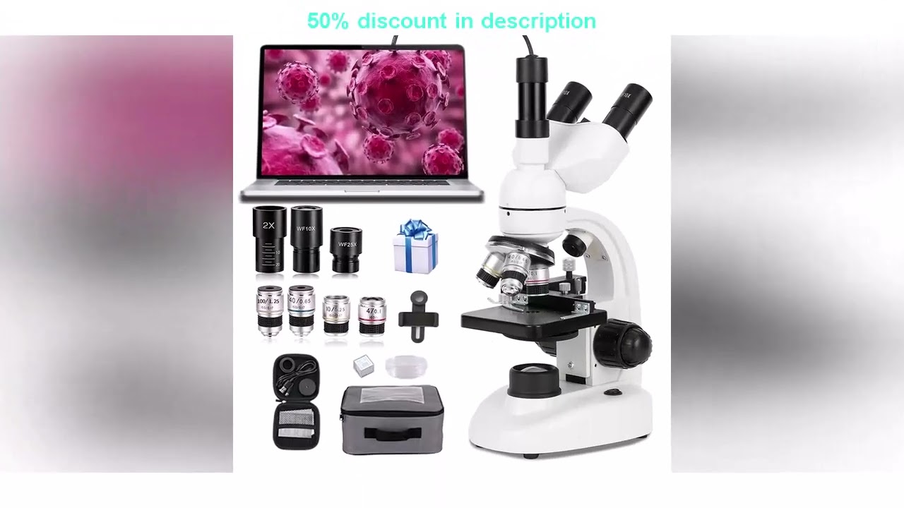 Latest Products You Must Know! 40X-5000X adult and child microscope, student home school laborato