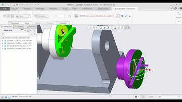 How to Make Old ham Coupling Assembly With Mechanism in Creo
