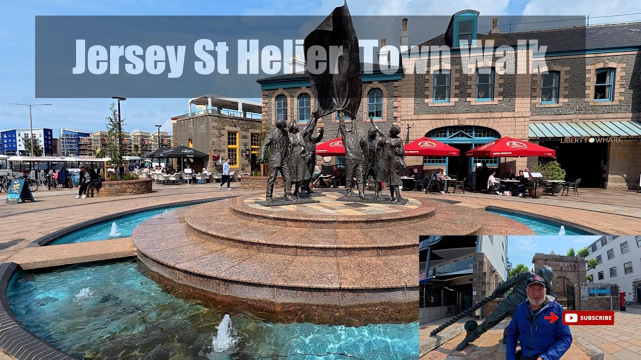 Прогулка по городу Сент-Хелиер в Джерси