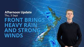 Fast active front brings weather to end working week - Thursday 3 September 2026