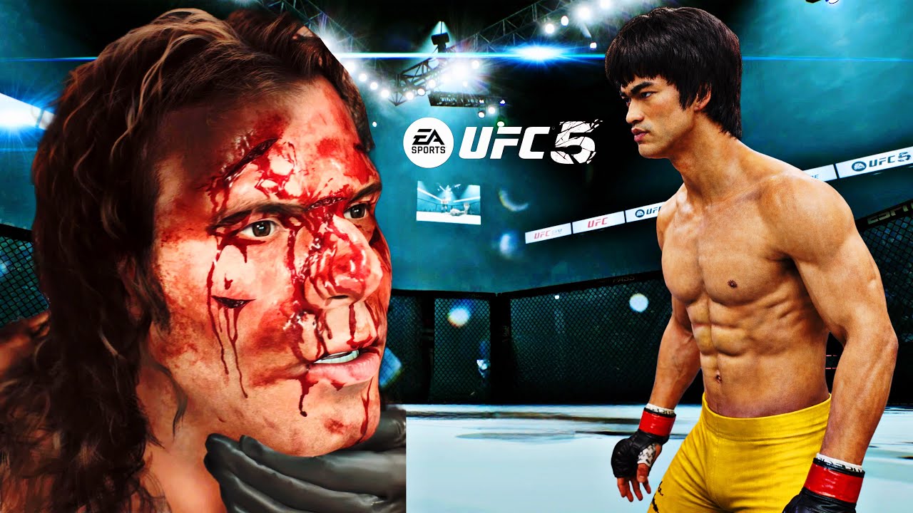 Брюс Ли 🐉 против Клэя Гуиды 🦁 | Война скорости и выносливости 💥🔥 Кто победит? 🥊⚡(EA SPORTS UFC 5)...