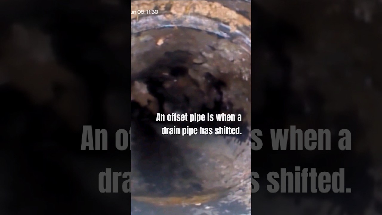 An offset pipe means the pipes have shifted 