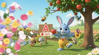 Learn Letter A for Apple Bunny s Garden ABC Riddles for Kids